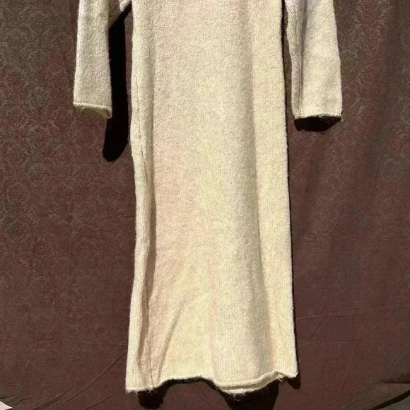 NWT ZARA AW21 SAND KNIT MIDI DRESS 2488/111 - Picture 6 of 10